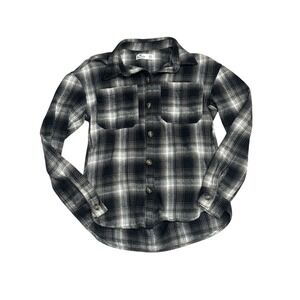 Hollister Black & White Plaid Flannel Shacket Top
XXS - Oversized, Soft, Pockets